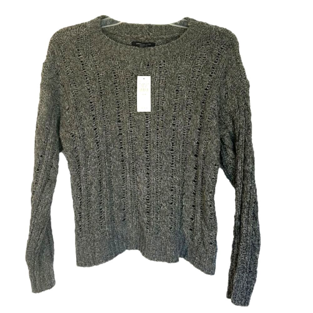 AMERICAN Eagle NWT Gray chenille sweater XS